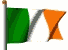 Green, White and Gold, the Colours of the National Ireland Flag...